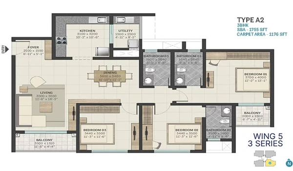 Sobha Townpark Floor Plan