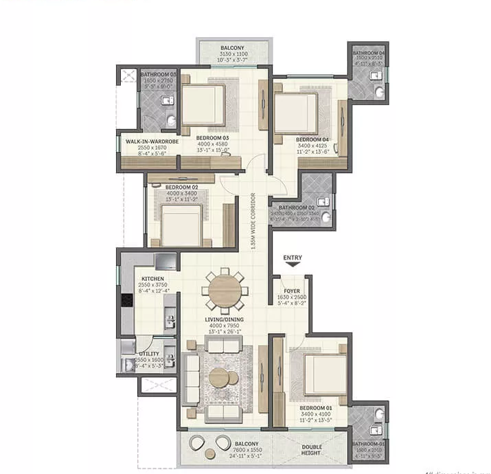 Sobha Townpark Floor Plan